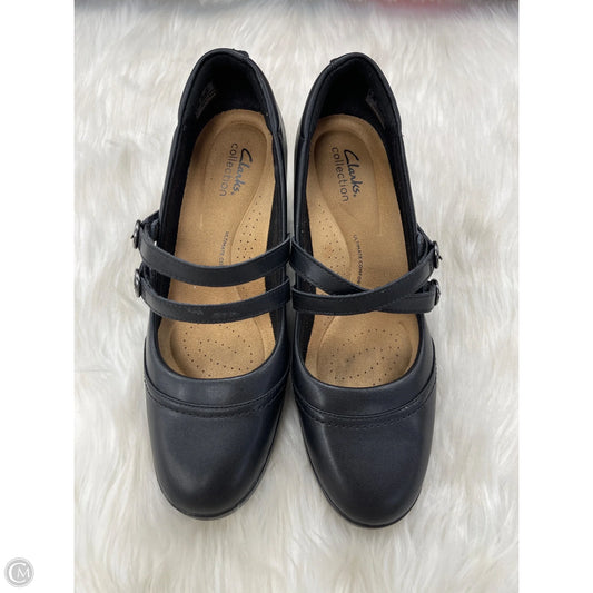 Shoes Heels Block By Clarks In Black, Size: 10