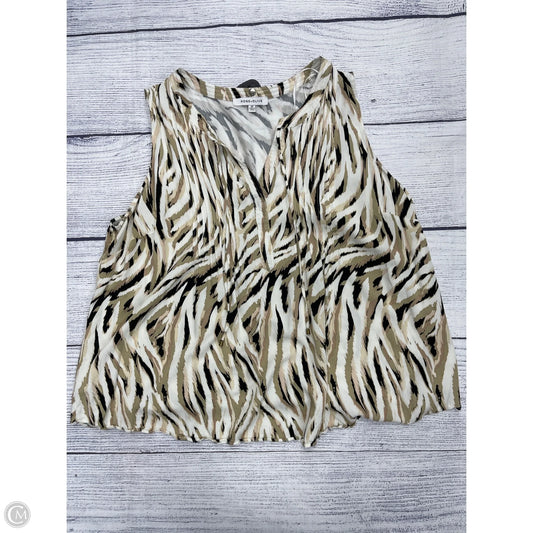 Top Sleeveless By Rose And Olive In Tan, Size: 2x