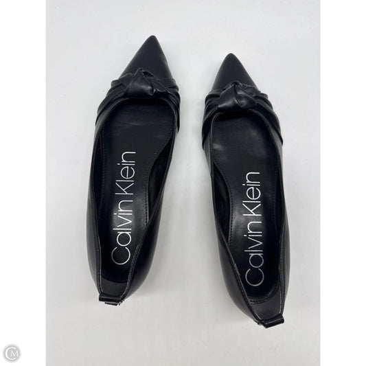 Shoes Flats By Calvin Klein In Black, Size: 7.5