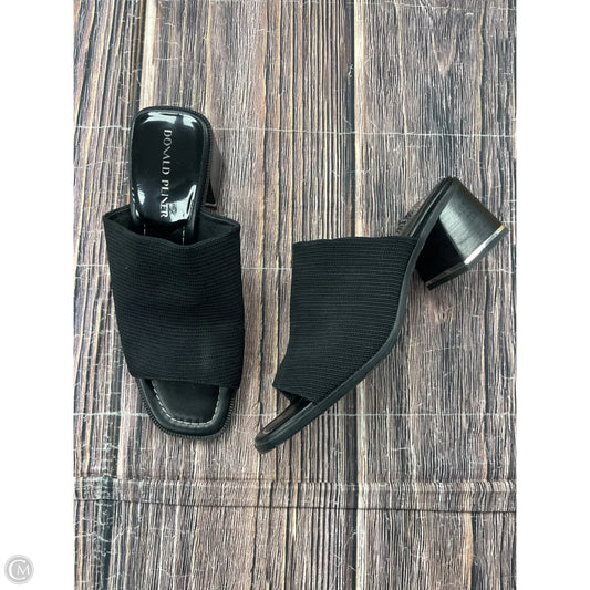 Sandals Heels Block By Donald Pliner In Black, Size: 9.5