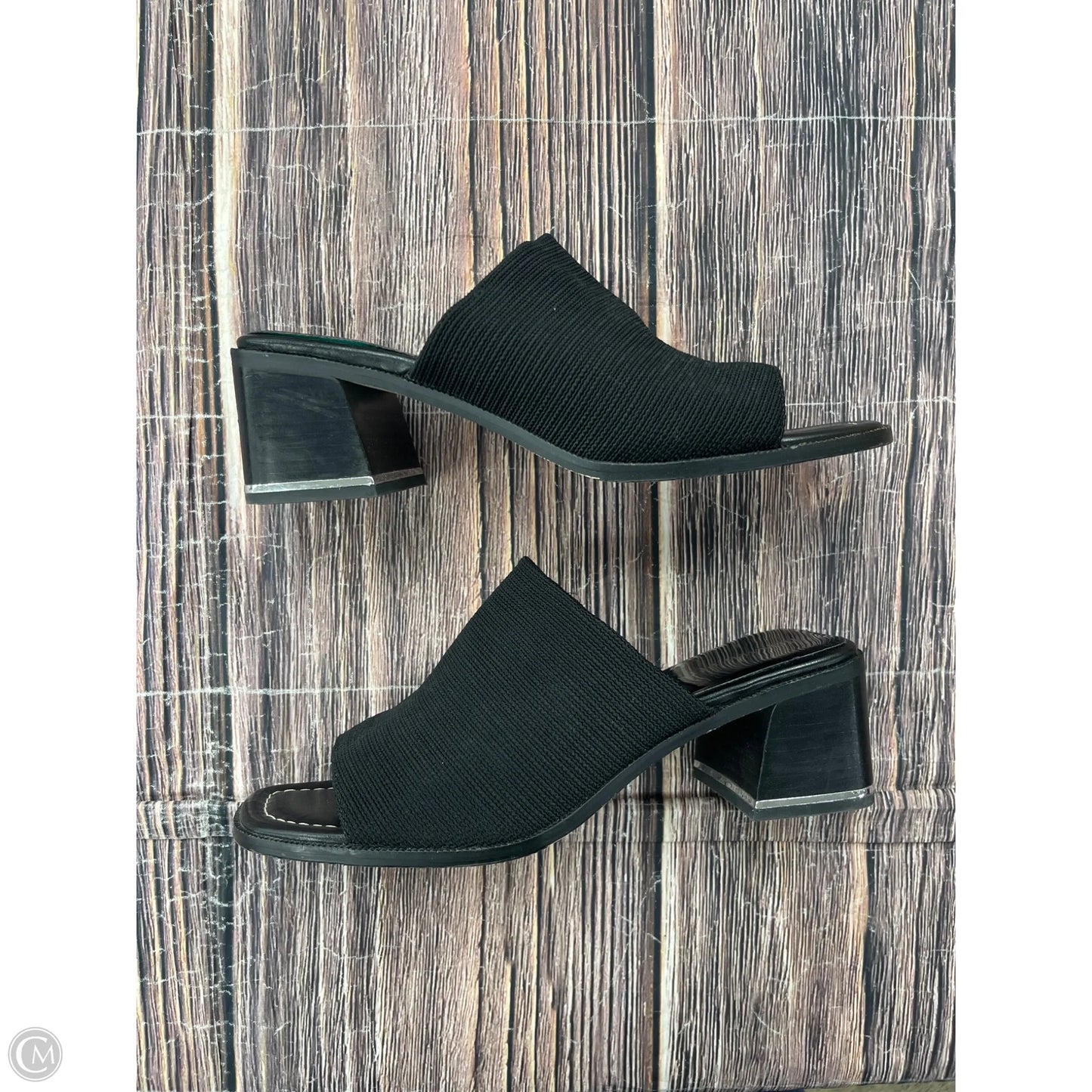 Sandals Heels Block By Donald Pliner In Black, Size: 9.5