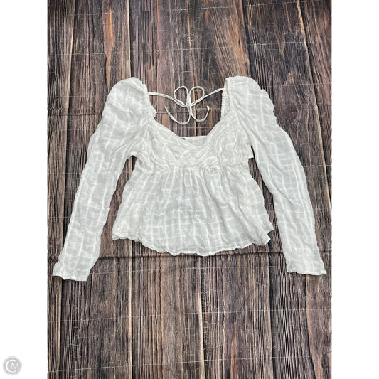 Top Long Sleeve By Free People In White, Size: L