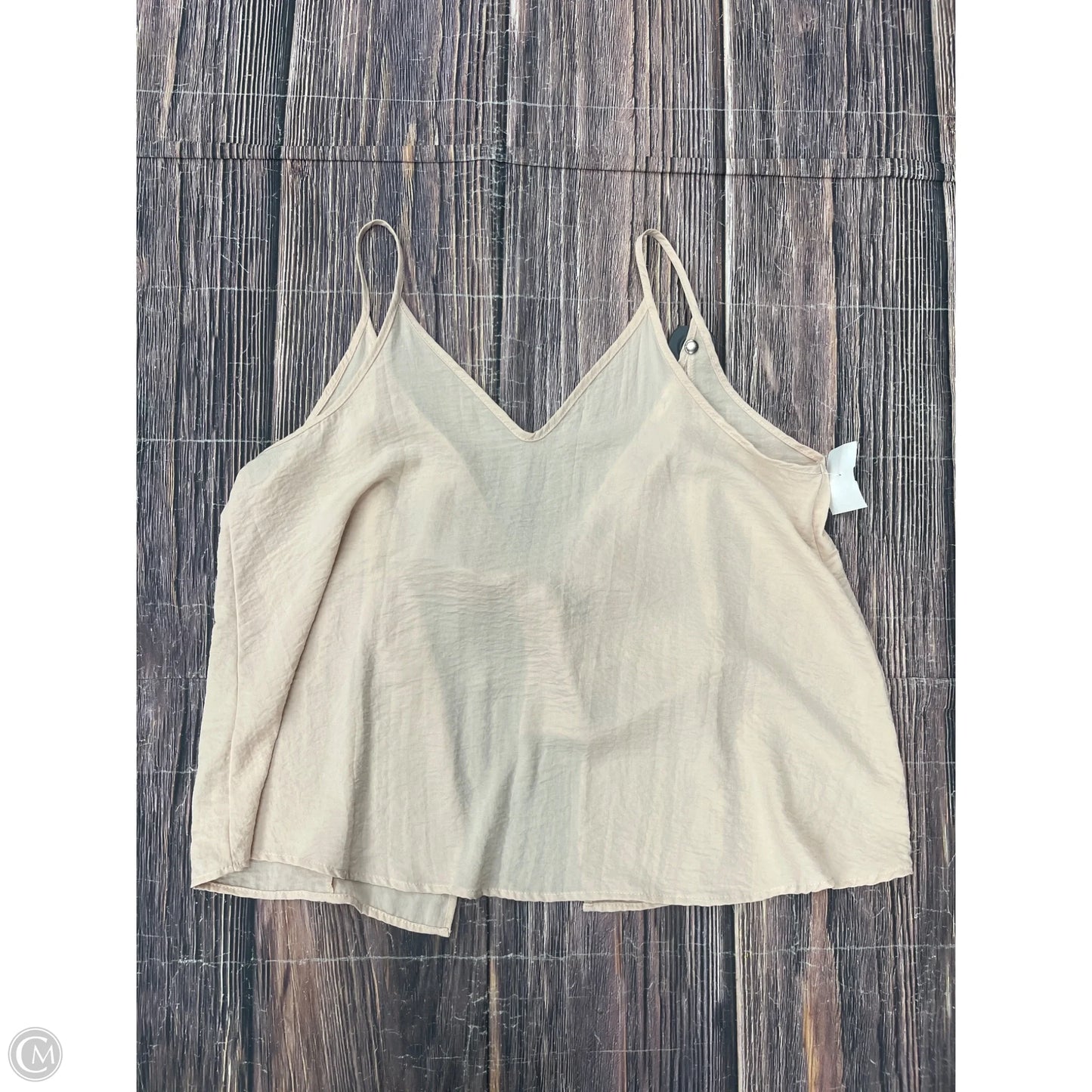 Top Sleeveless By Soprano In Tan, Size: L