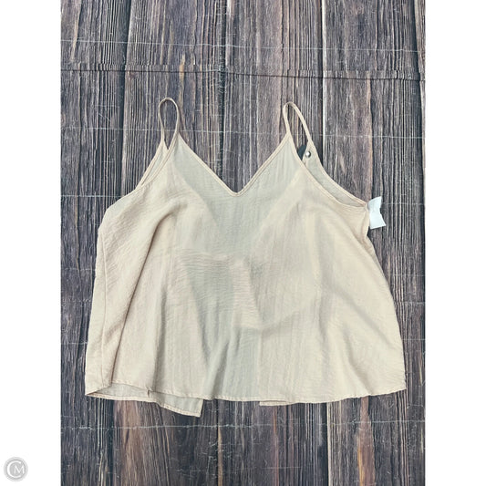 Top Sleeveless By Soprano In Tan, Size: L