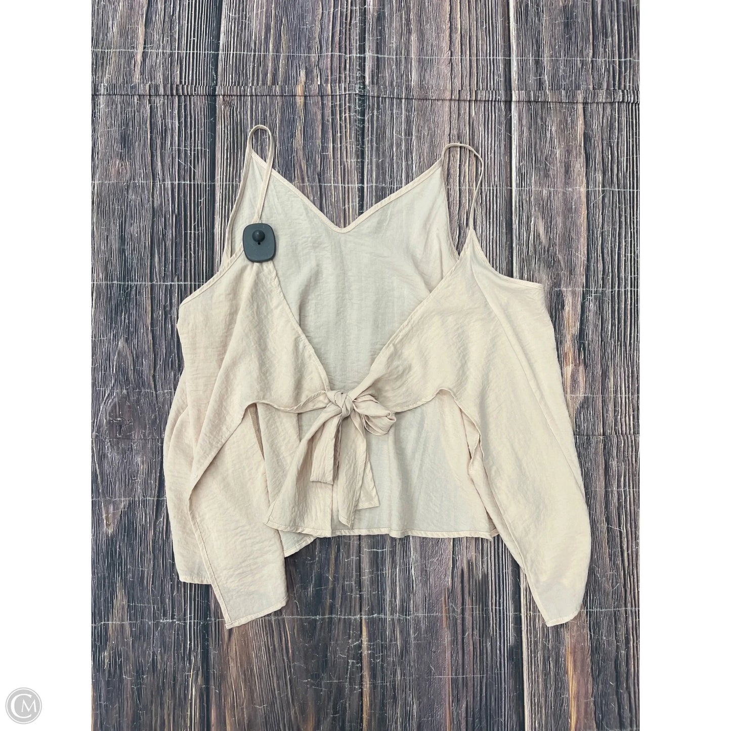 Top Sleeveless By Soprano In Tan, Size: L