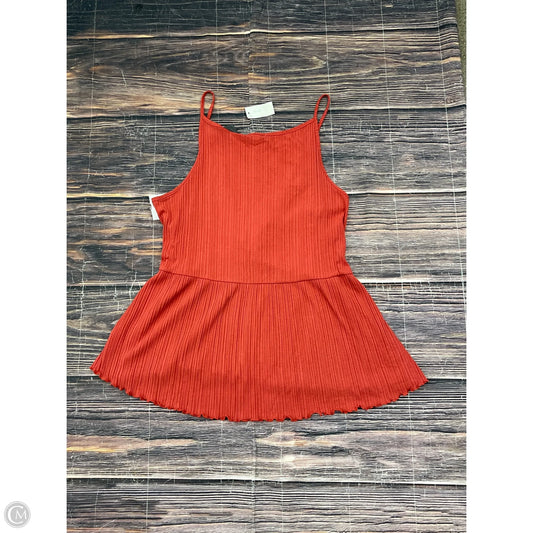 Top Sleeveless By Maurices In Orange, Size: Xl