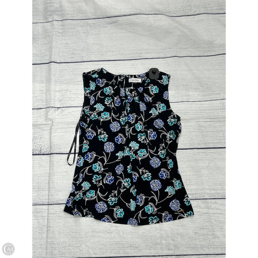 Top Sleeveless By Calvin Klein In Black, Size: M