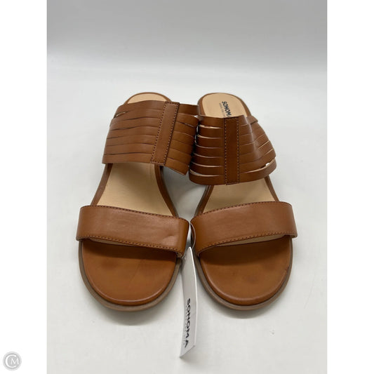 Sandals Heels Block By Sonoma In Brown, Size: 9.5