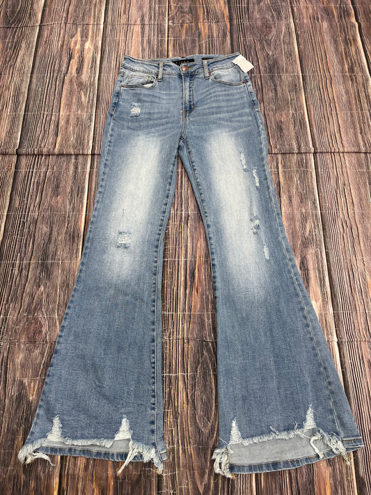 Jeans Flared By Risen In Blue Denim, Size: 6