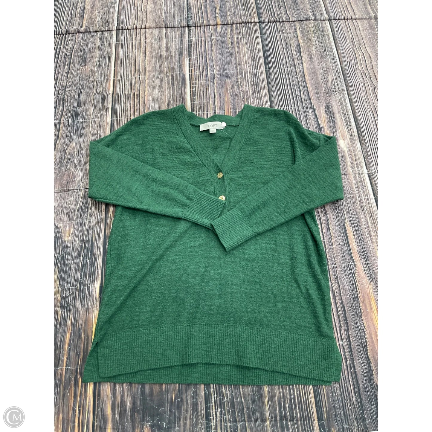 Sweater By Loft In Green, Size: Xs