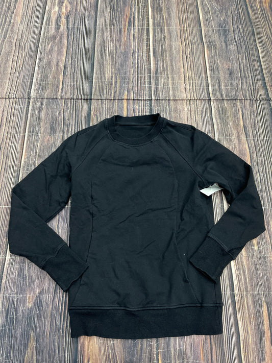 Athletic Sweatshirt Hoodie By Lululemon In Black, Size: 4