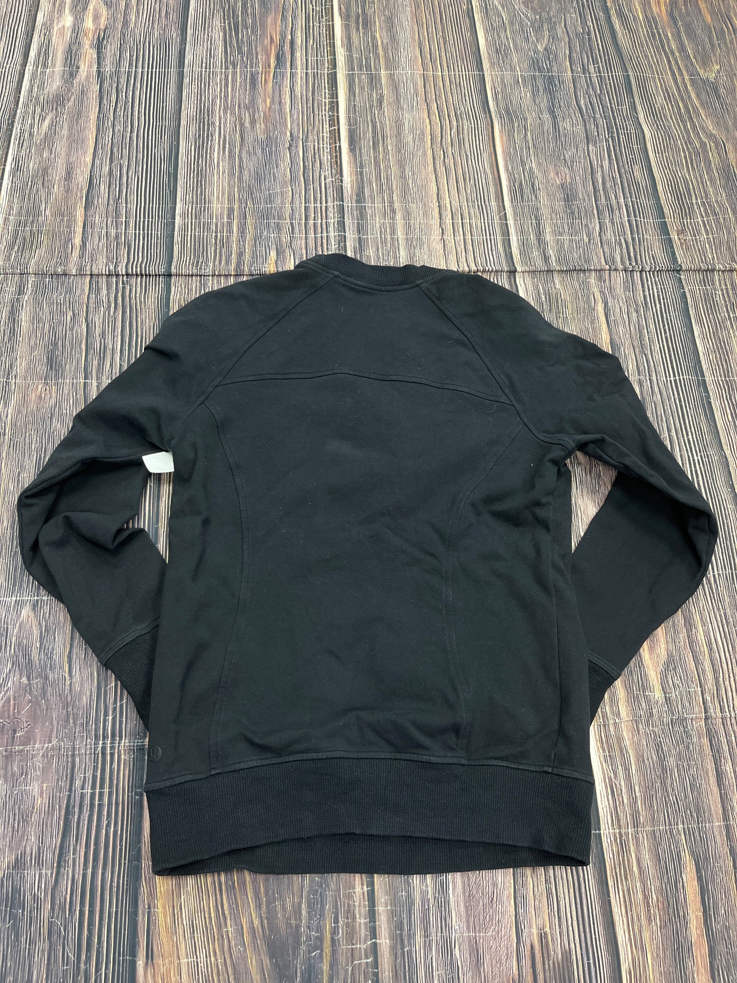 Athletic Sweatshirt Hoodie By Lululemon In Black, Size: 4