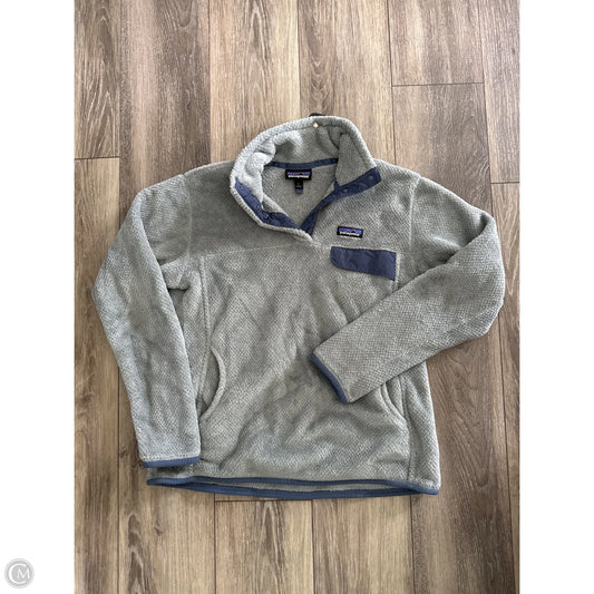 Sweatshirt Collar By Patagonia In Grey, Size: L