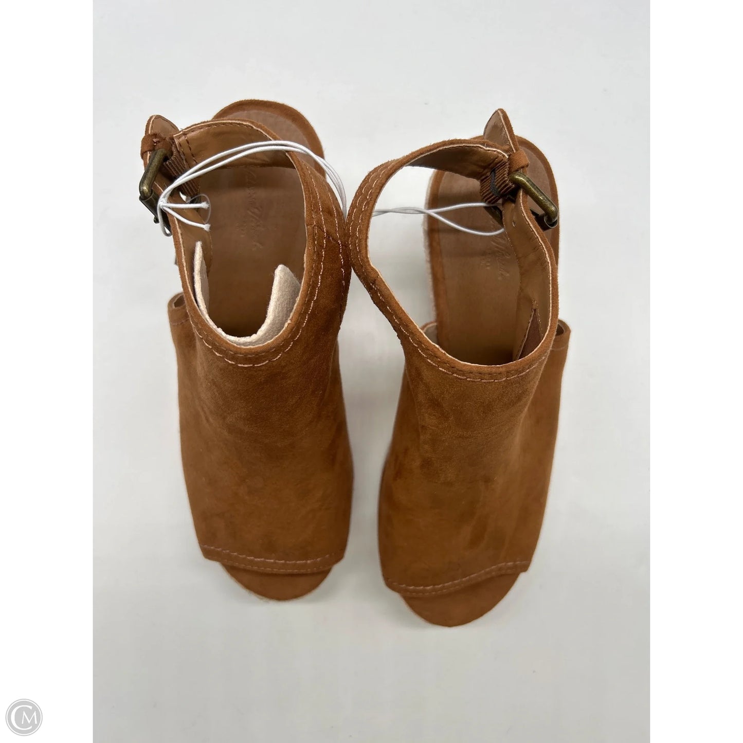 Shoes Heels Wedge By Universal Thread In Brown, Size: 8.5