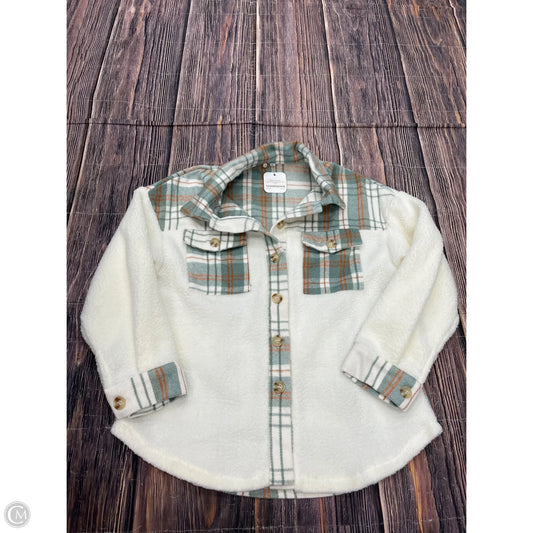 Jacket Shirt By Clothes Mentor In Green, Size: S