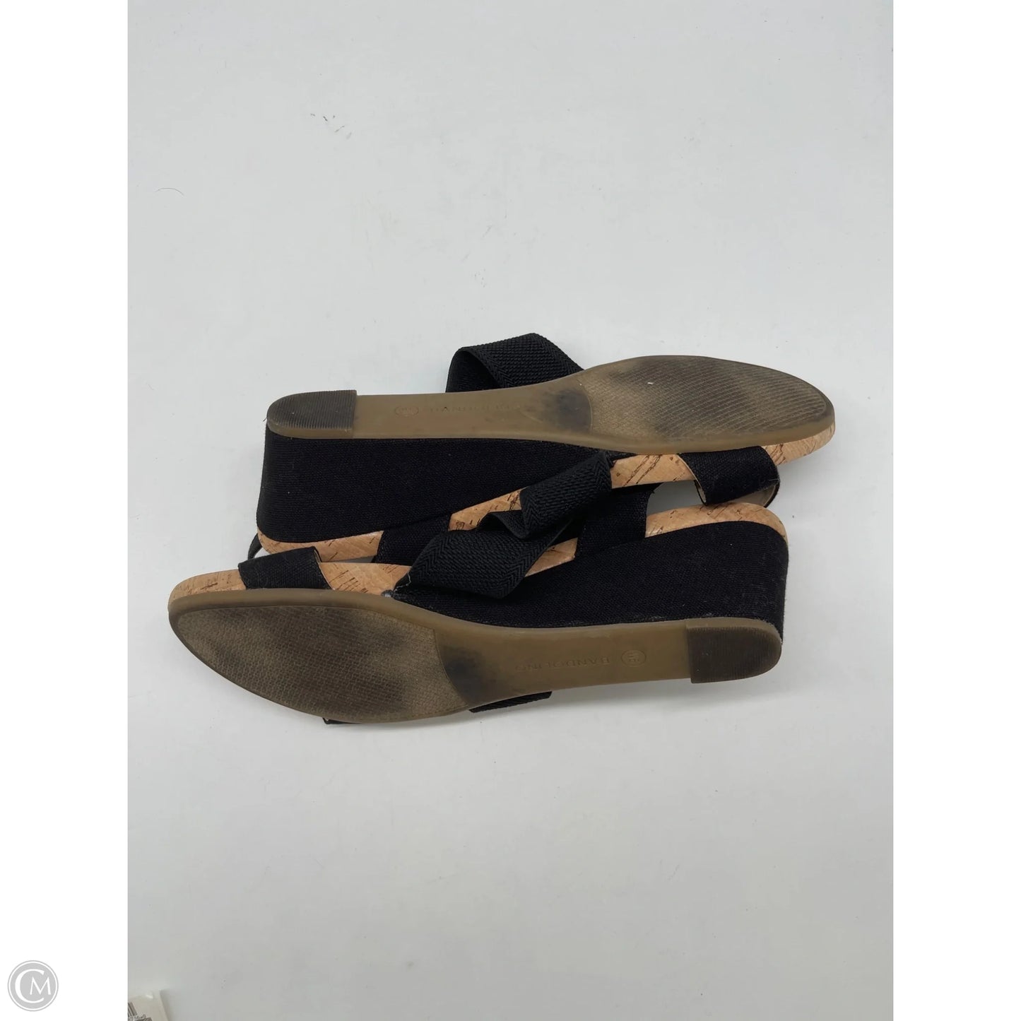 Sandals Heels Wedge By Bandolino In Black, Size: 9