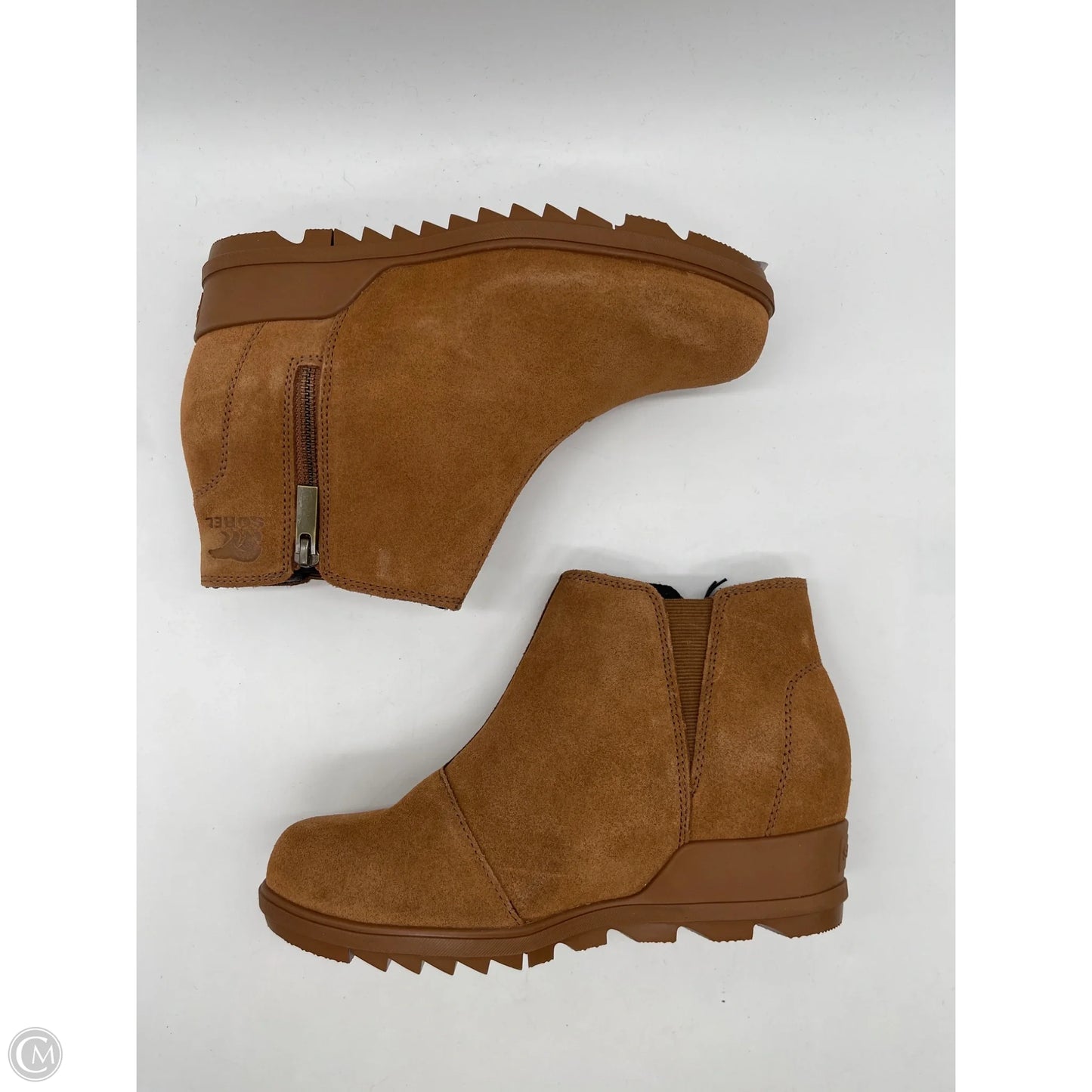 Boots Ankle Heels By Sorel In Brown, Size: 8