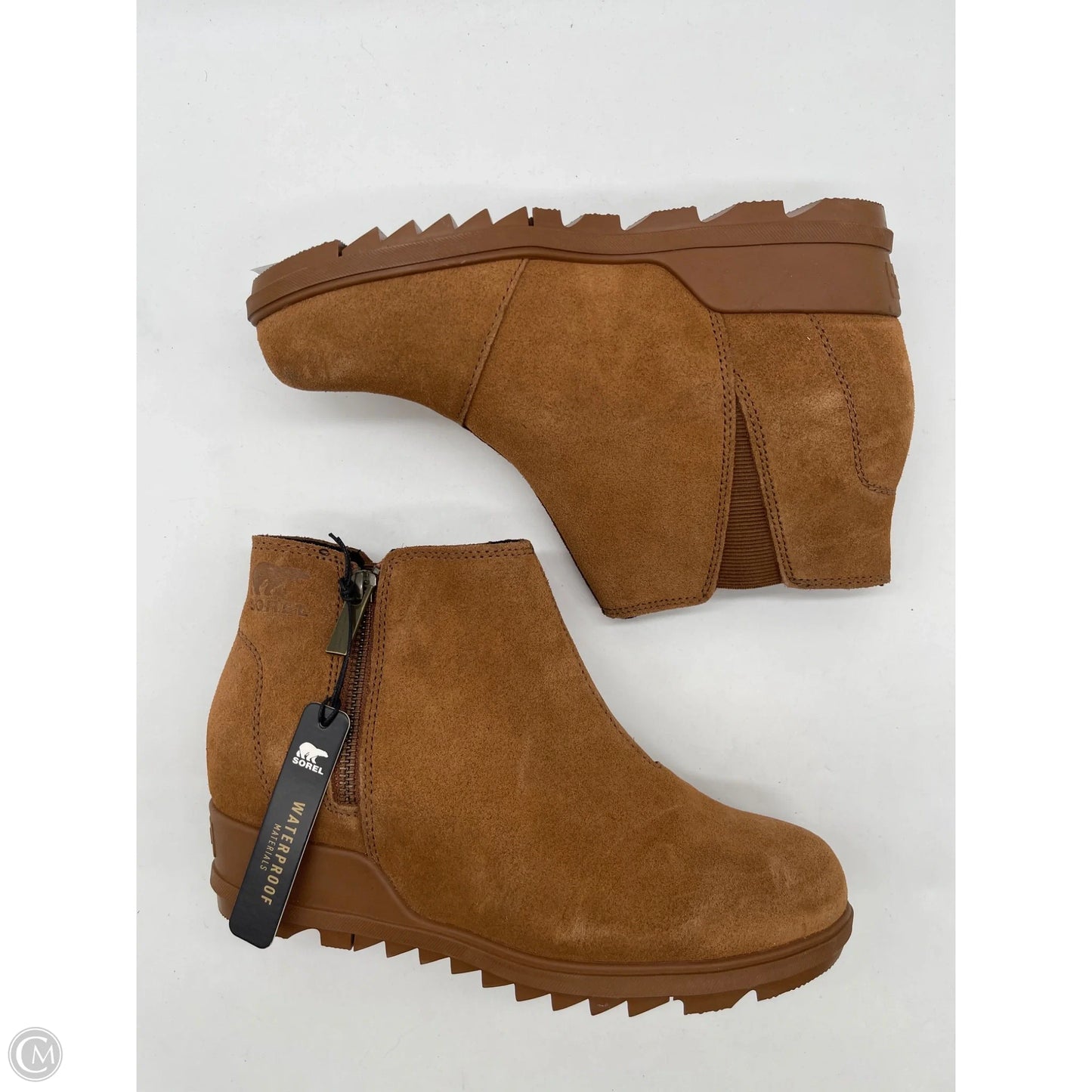 Boots Ankle Heels By Sorel In Brown, Size: 8