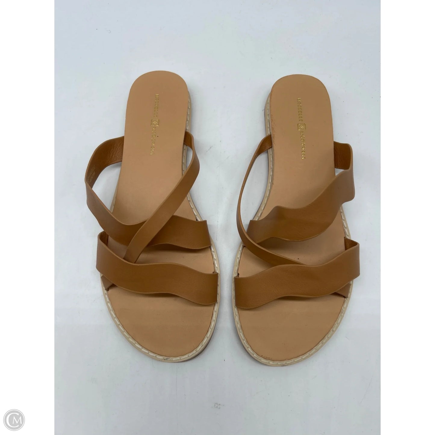 Sandals Flats By Clothes Mentor In Tan, Size: 6
