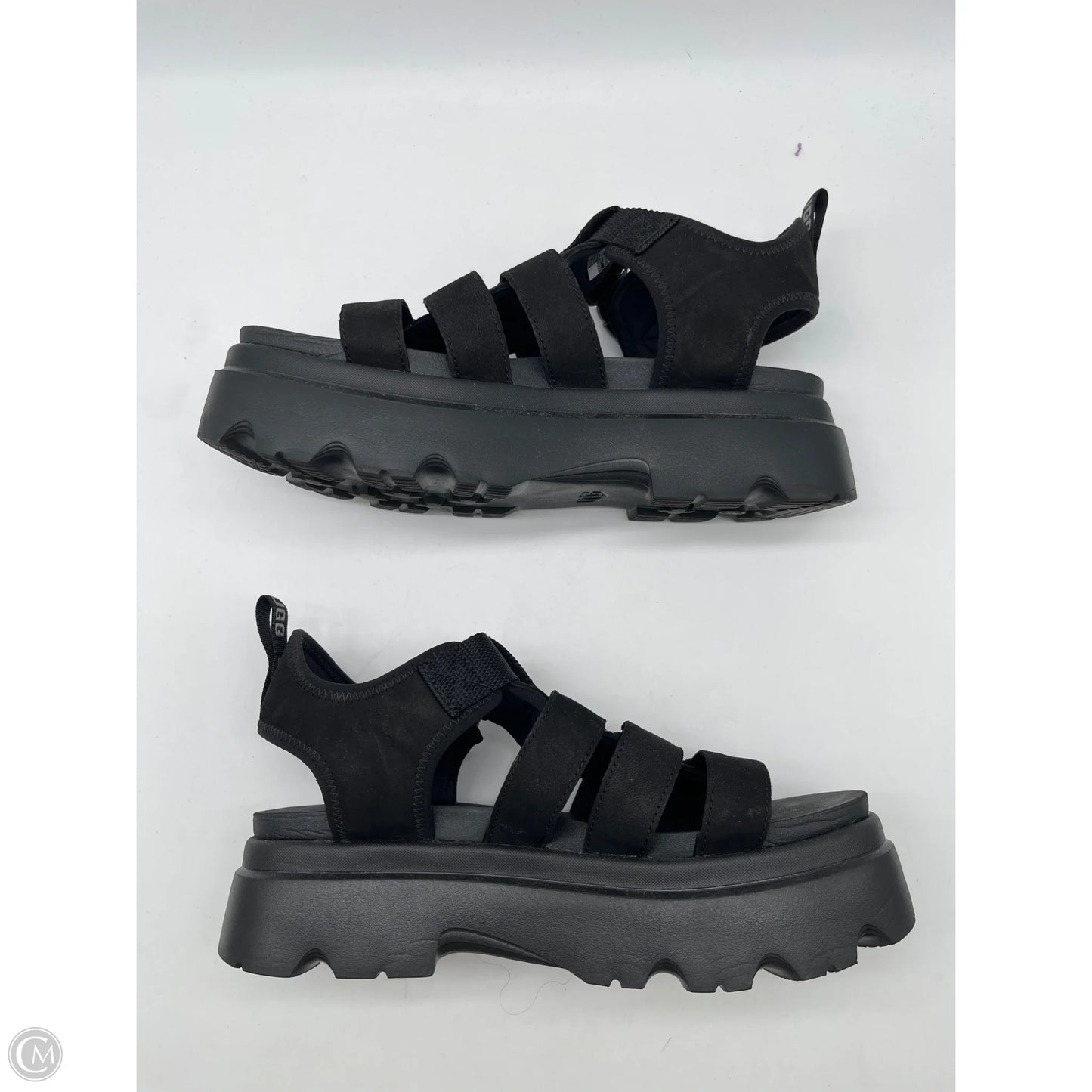 Sandals Designer By Ugg In Black, Size: 10
