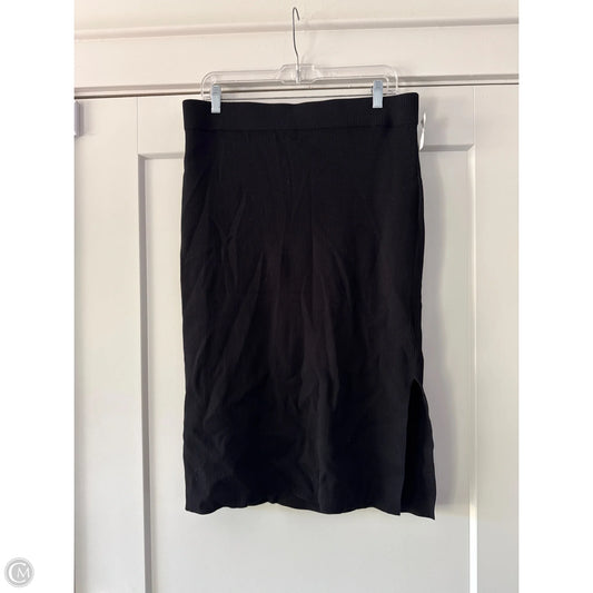 Skirt Midi By Clothes Mentor In Black, Size: L