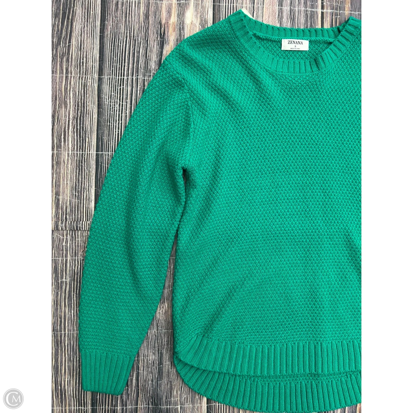 Sweater By Zenana Outfitters In Green, Size: S