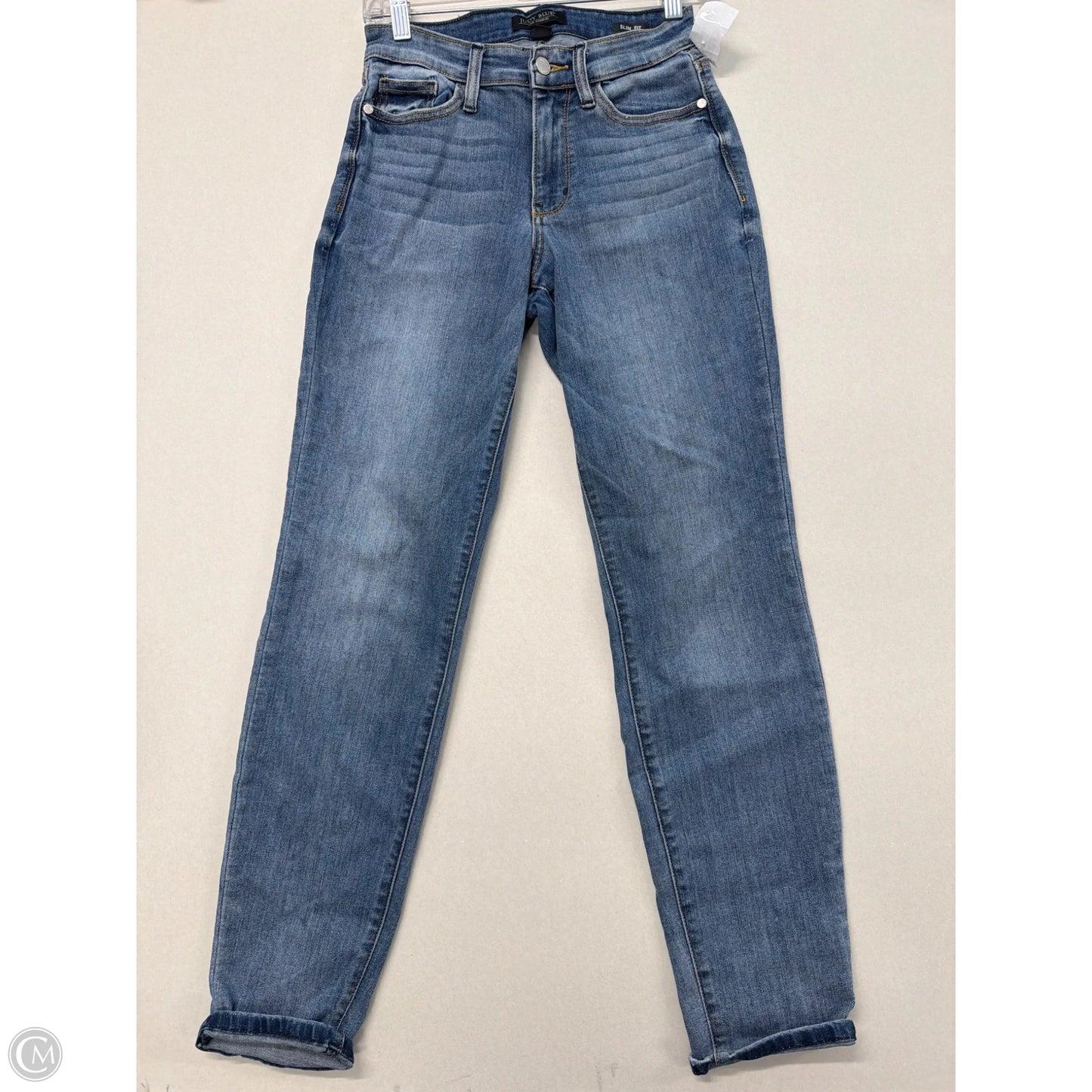 Jeans Skinny By Judy Blue In Blue Denim, Size: 0