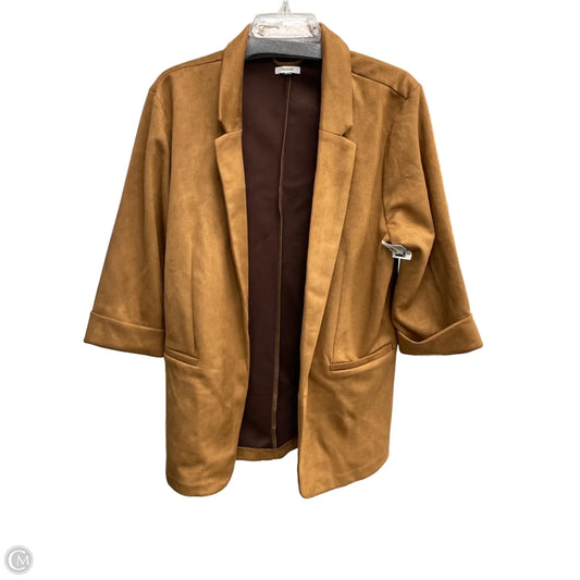 Blazer By Maurices In Tan, Size: 1x