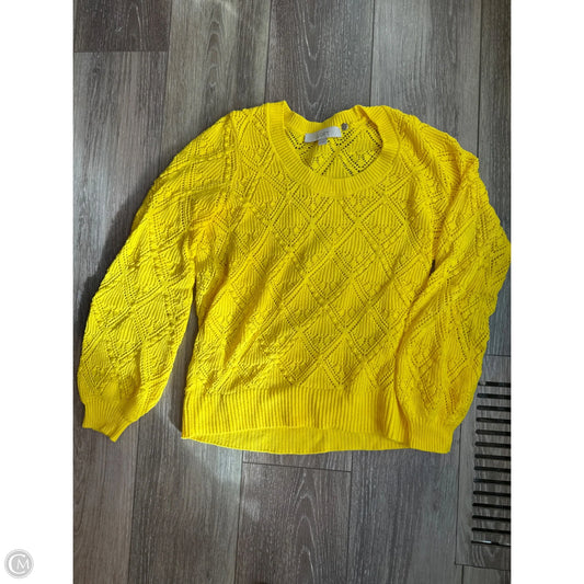 Sweater By Loft In Yellow, Size: S