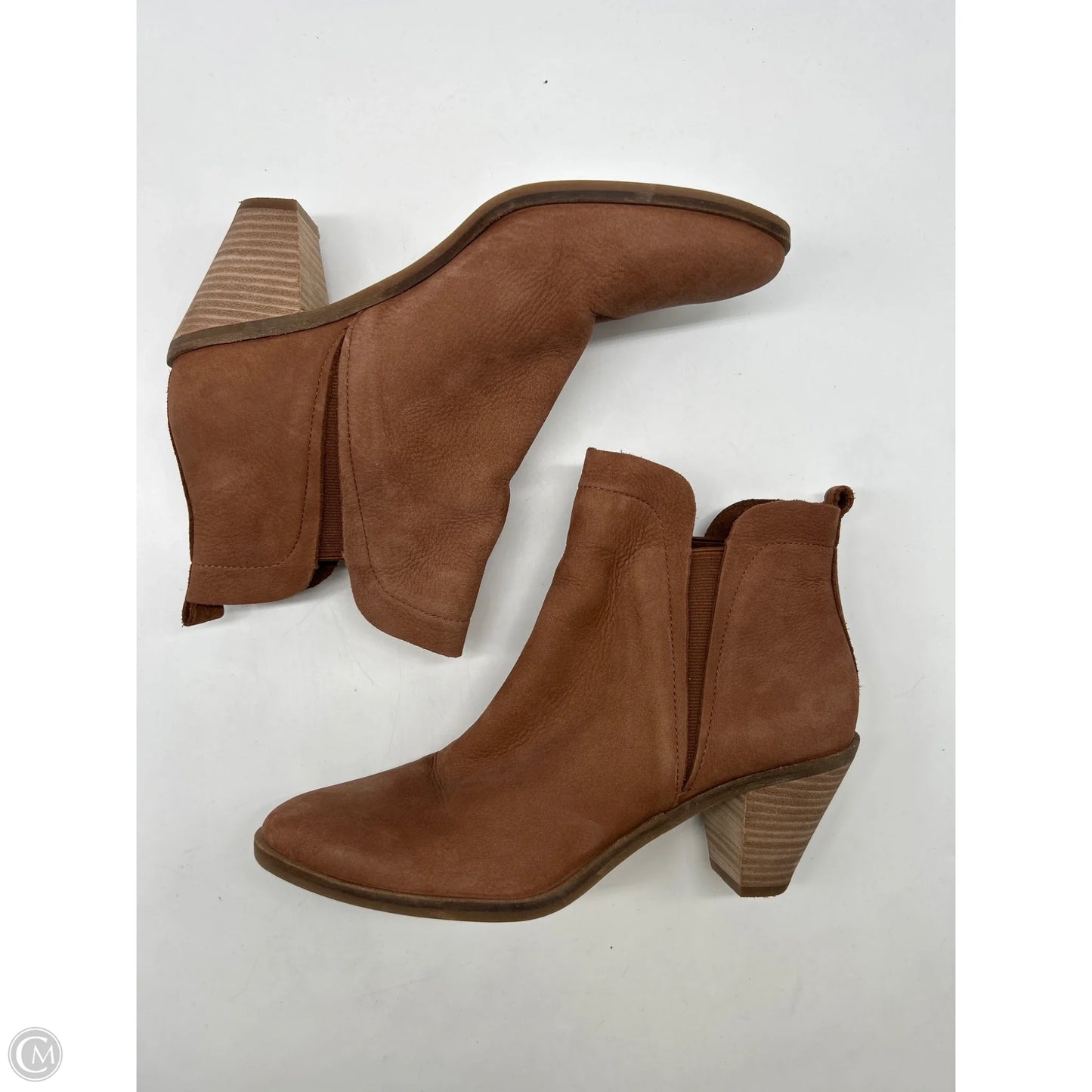 Boots Ankle Heels By Lucky Brand In Brown, Size: 8.5