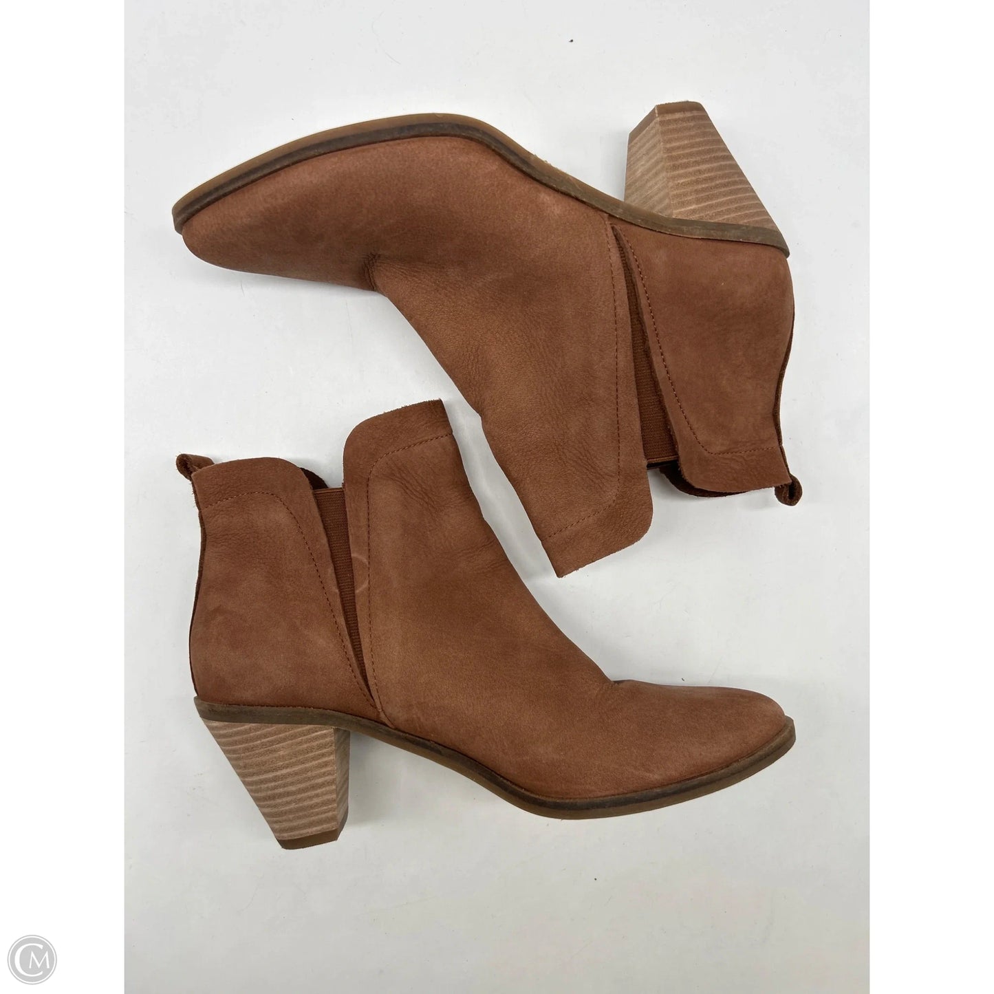 Boots Ankle Heels By Lucky Brand In Brown, Size: 8.5