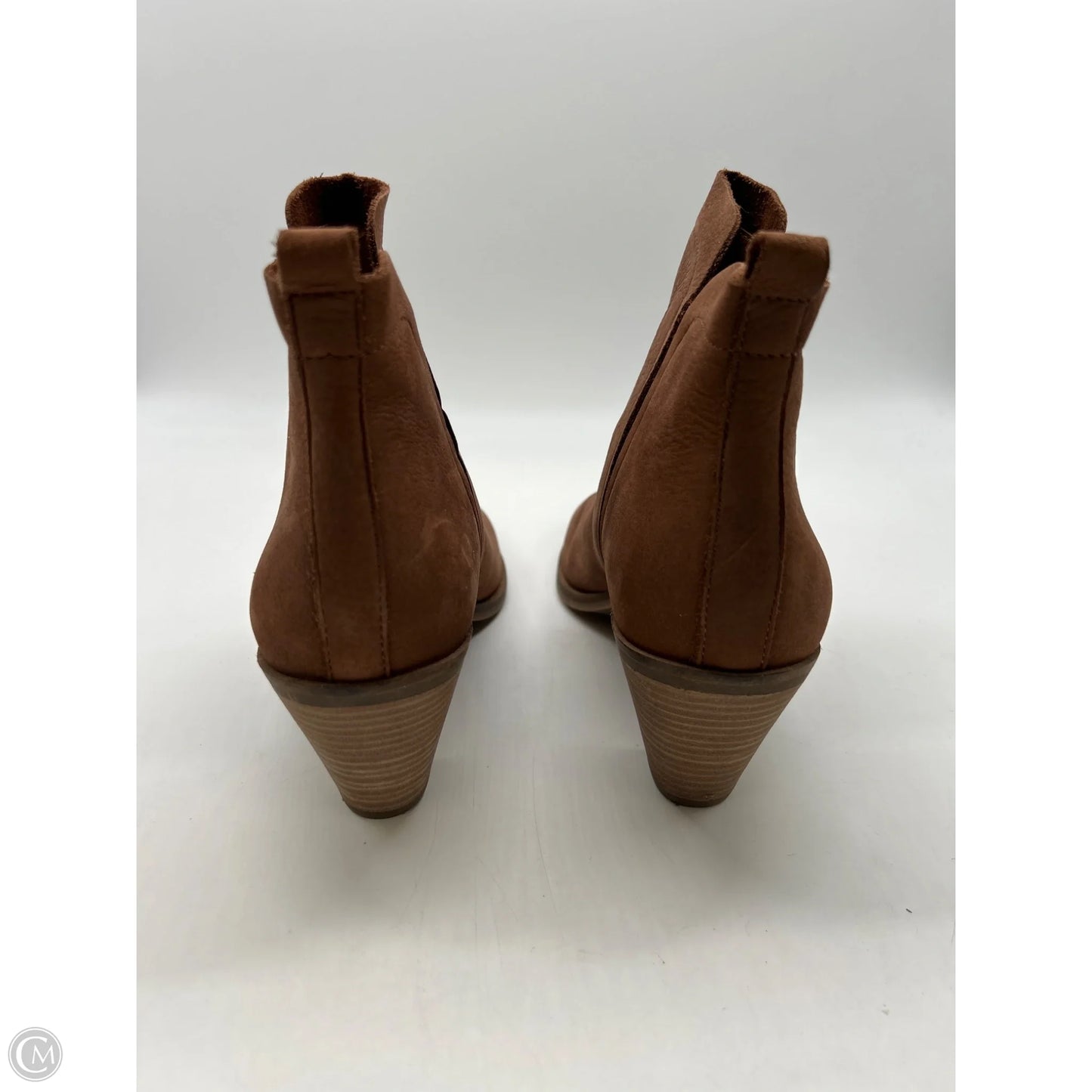 Boots Ankle Heels By Lucky Brand In Brown, Size: 8.5