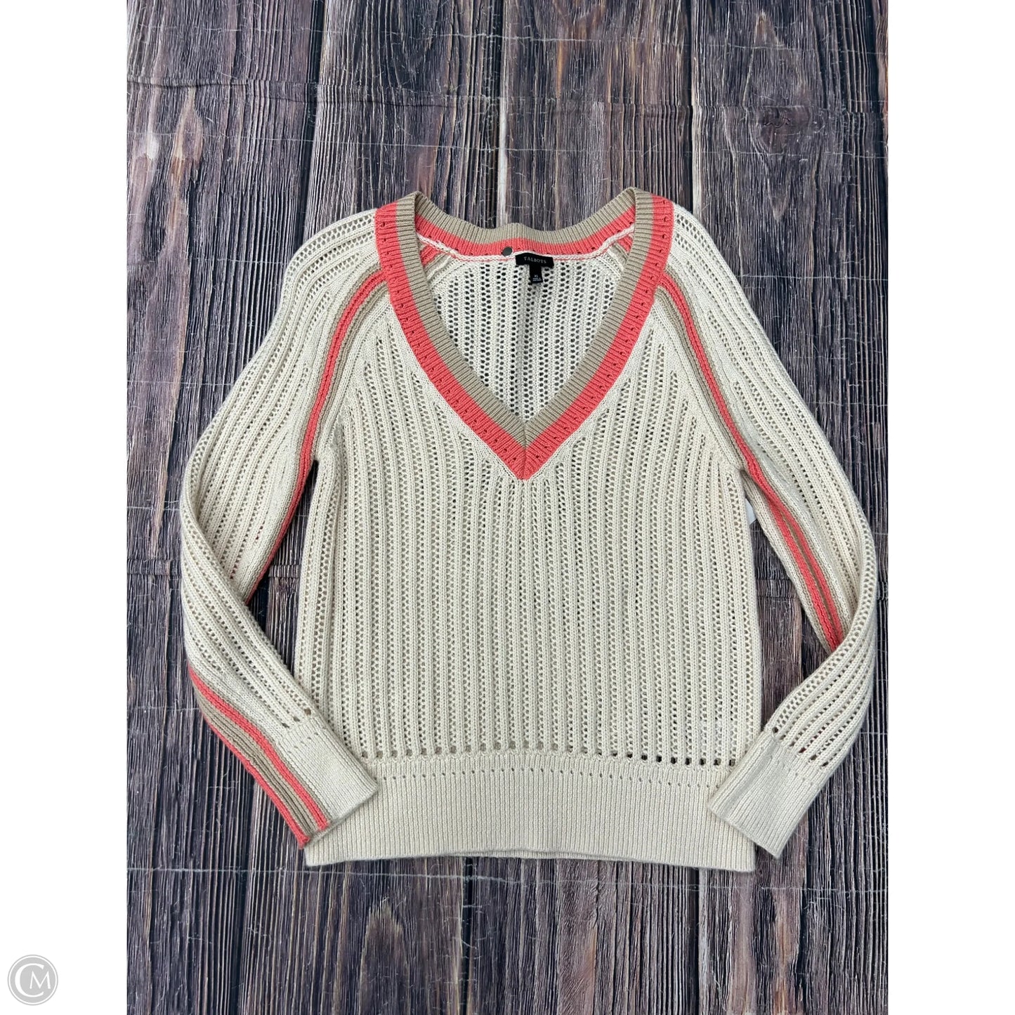 Sweater By Talbots In Tan, Size: Xs