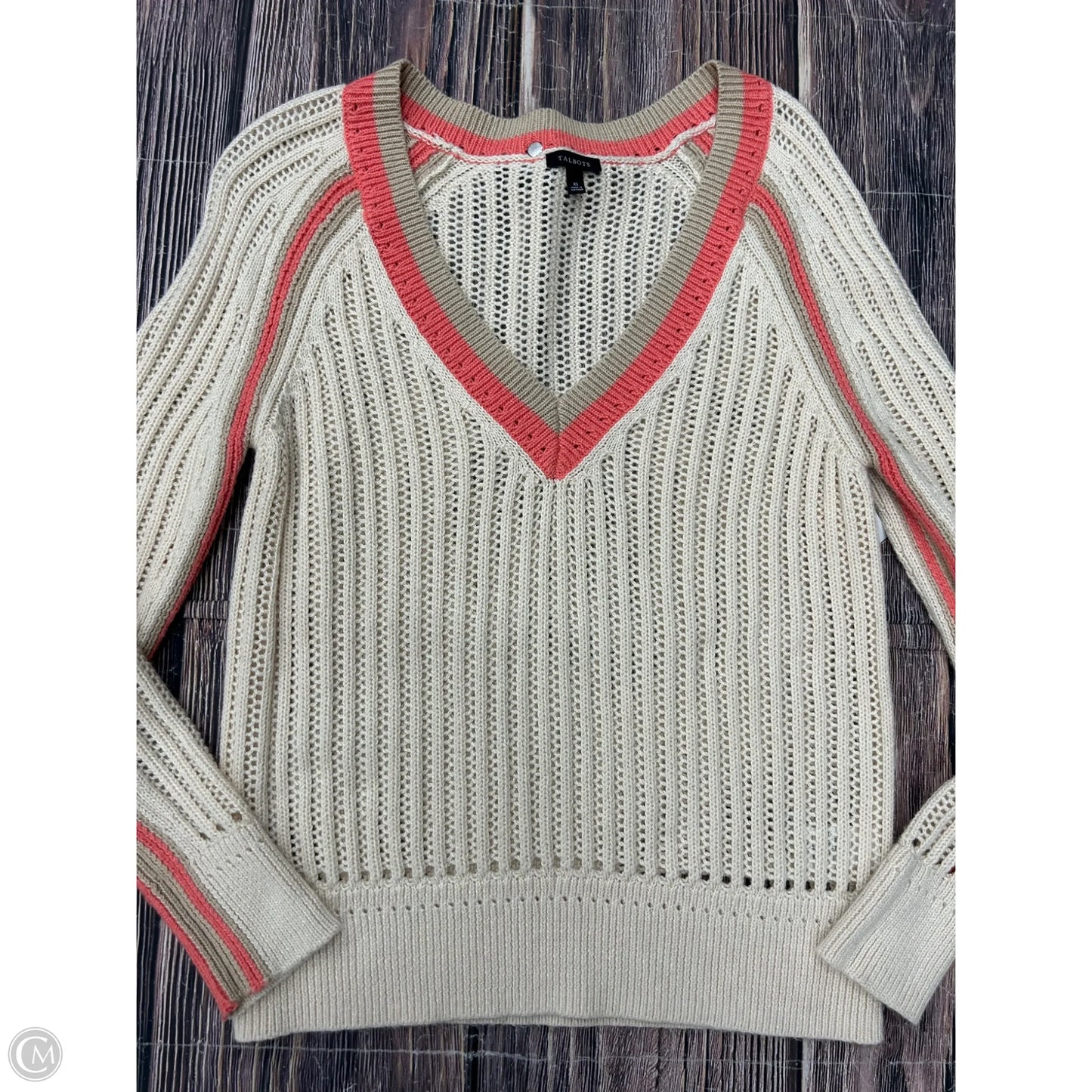 Sweater By Talbots In Tan, Size: Xs