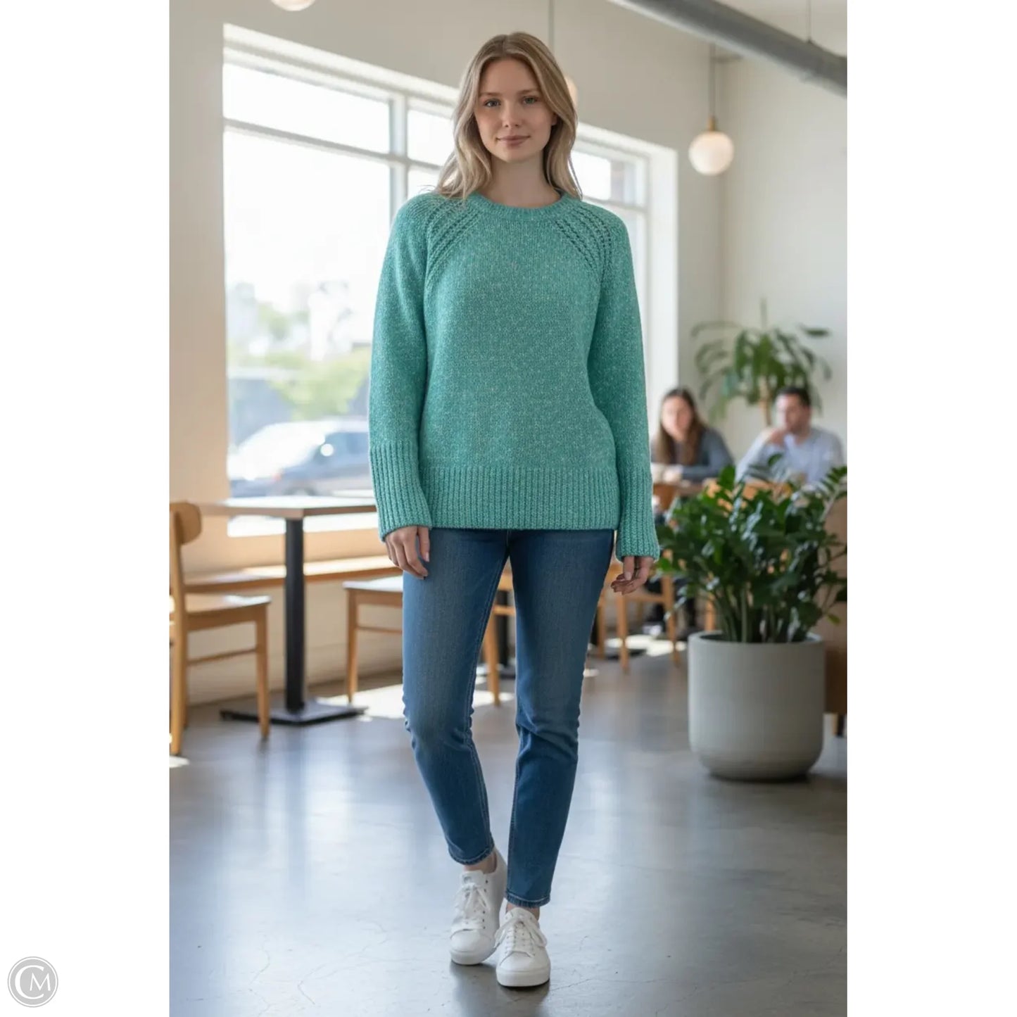 Sweater By Talbots In Blue, Size: Xs