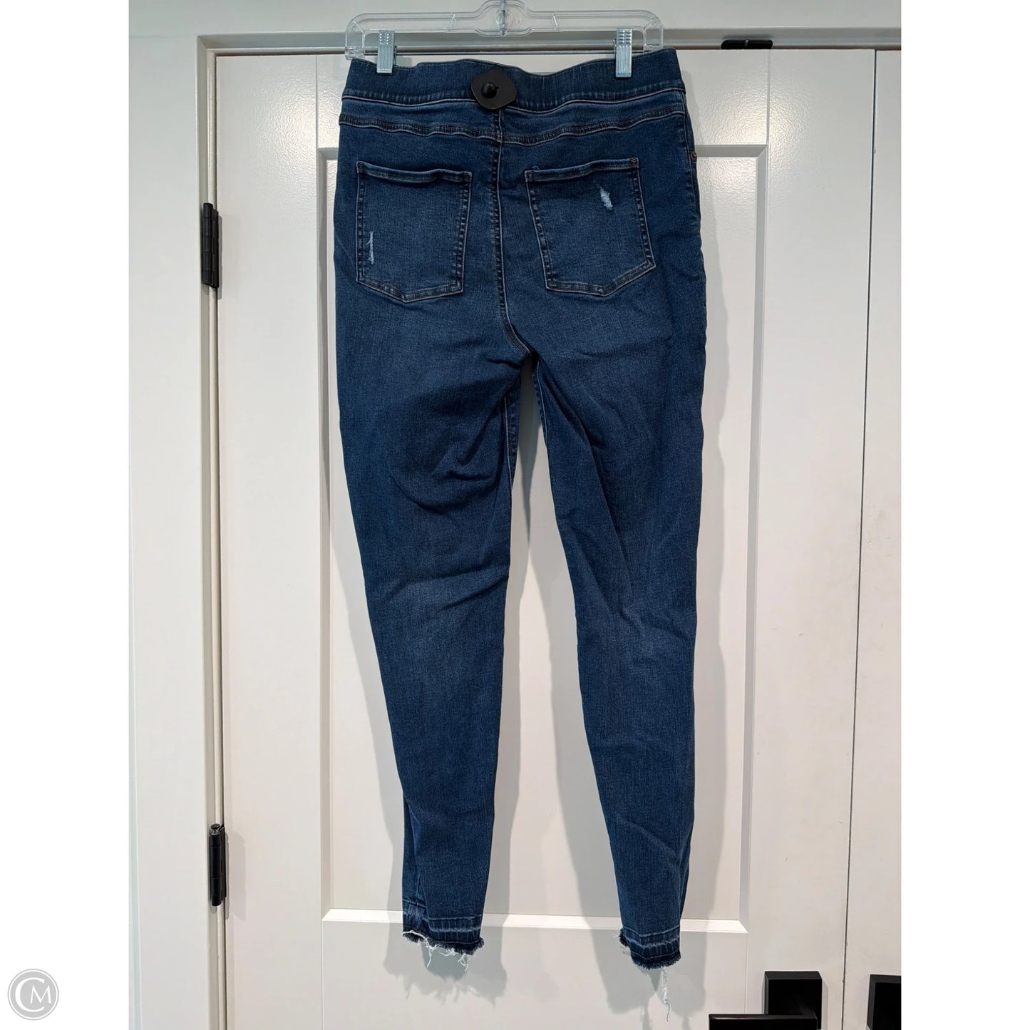 Jeans Jeggings By Spanx In Blue Denim, Size: L