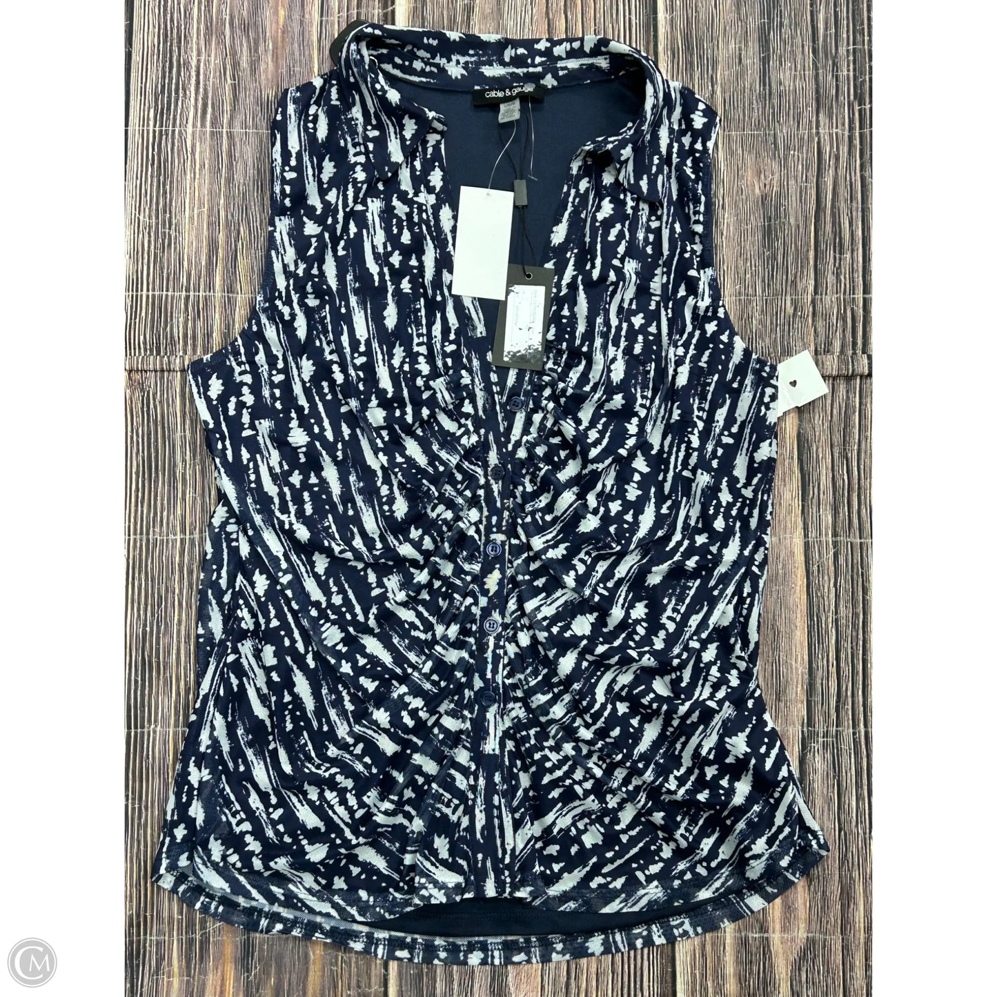 Tank Top By Cable And Gauge In Navy, Size: L