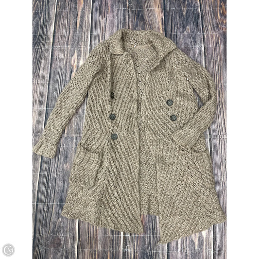 Sweater Cardigan By Free People In Tan, Size: S