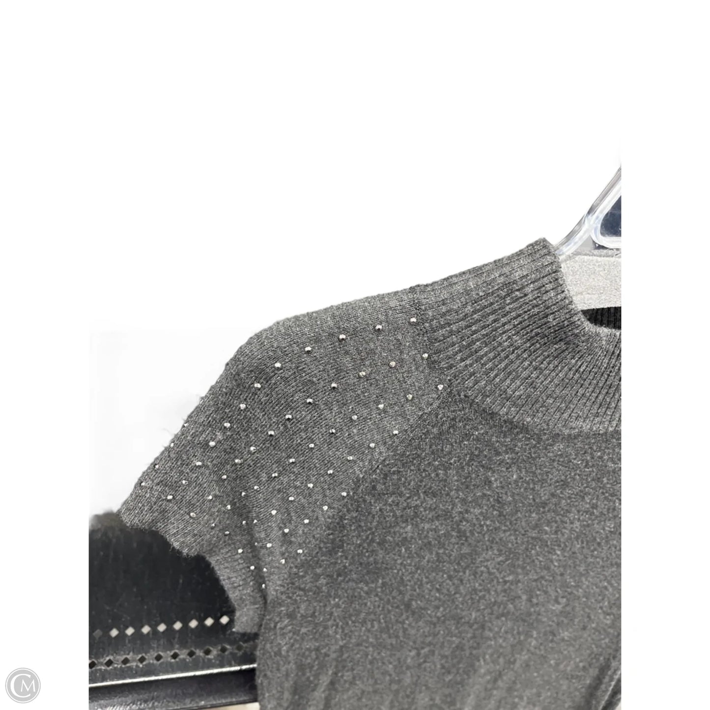 Dress Sweater By Apt 9 In Grey, Size: M