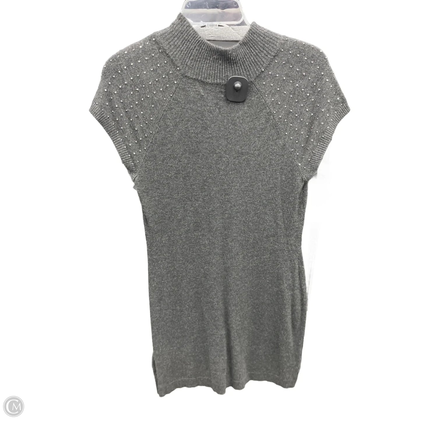 Dress Sweater By Apt 9 In Grey, Size: M