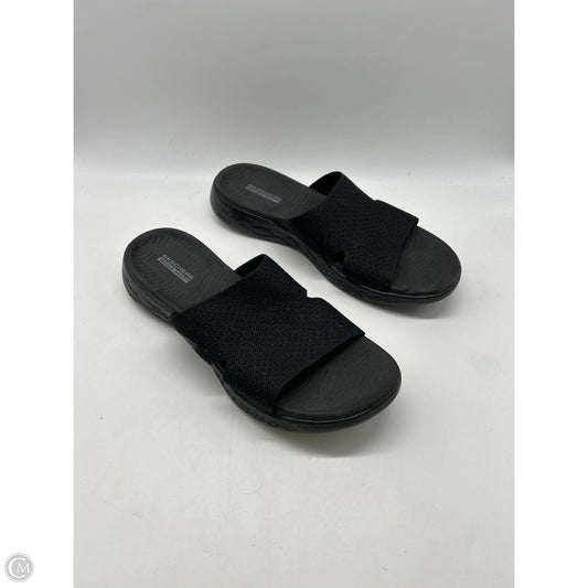 Sandals Flats By Skechers In Black, Size: 12