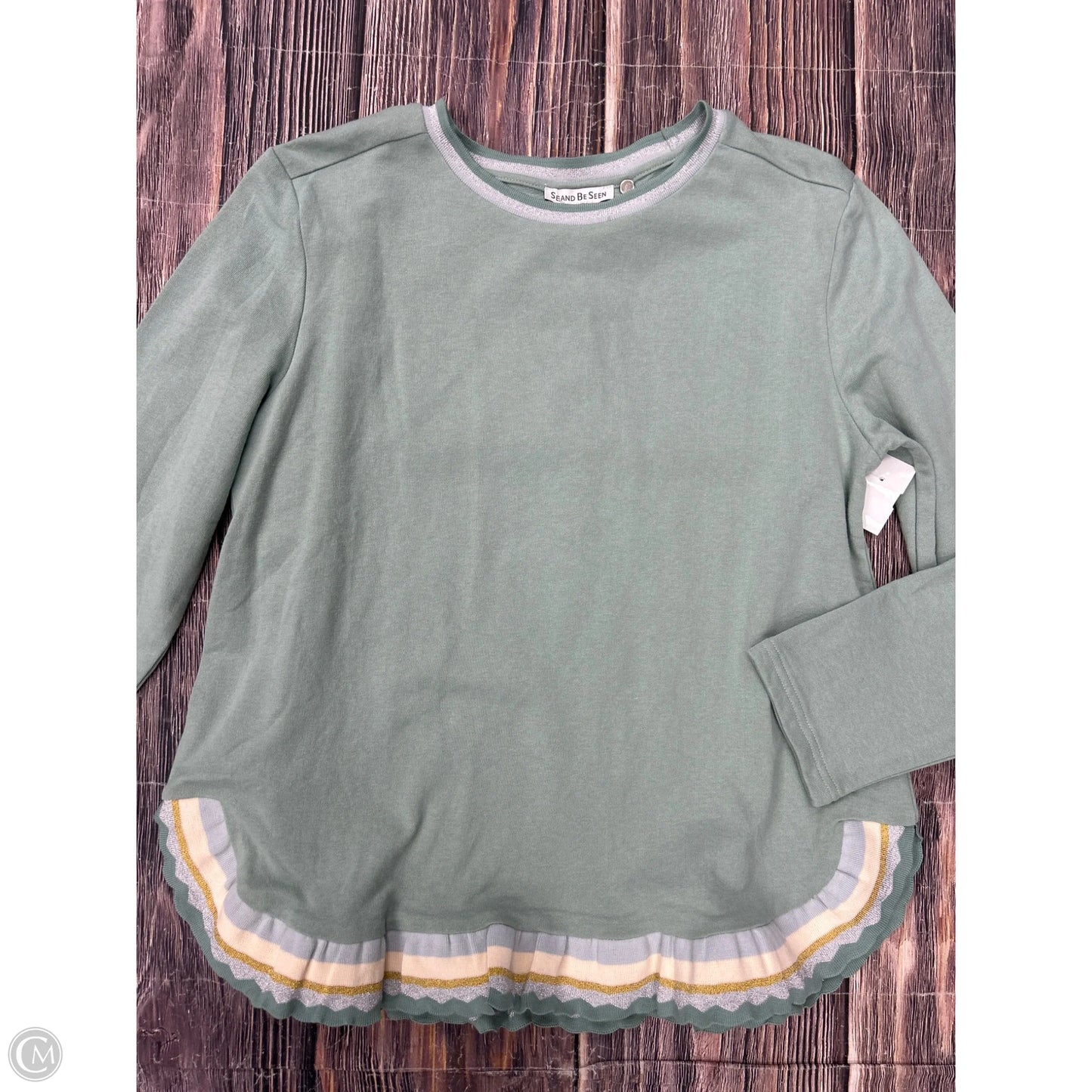 Sweater By See And Be Seen In Green, Size: L