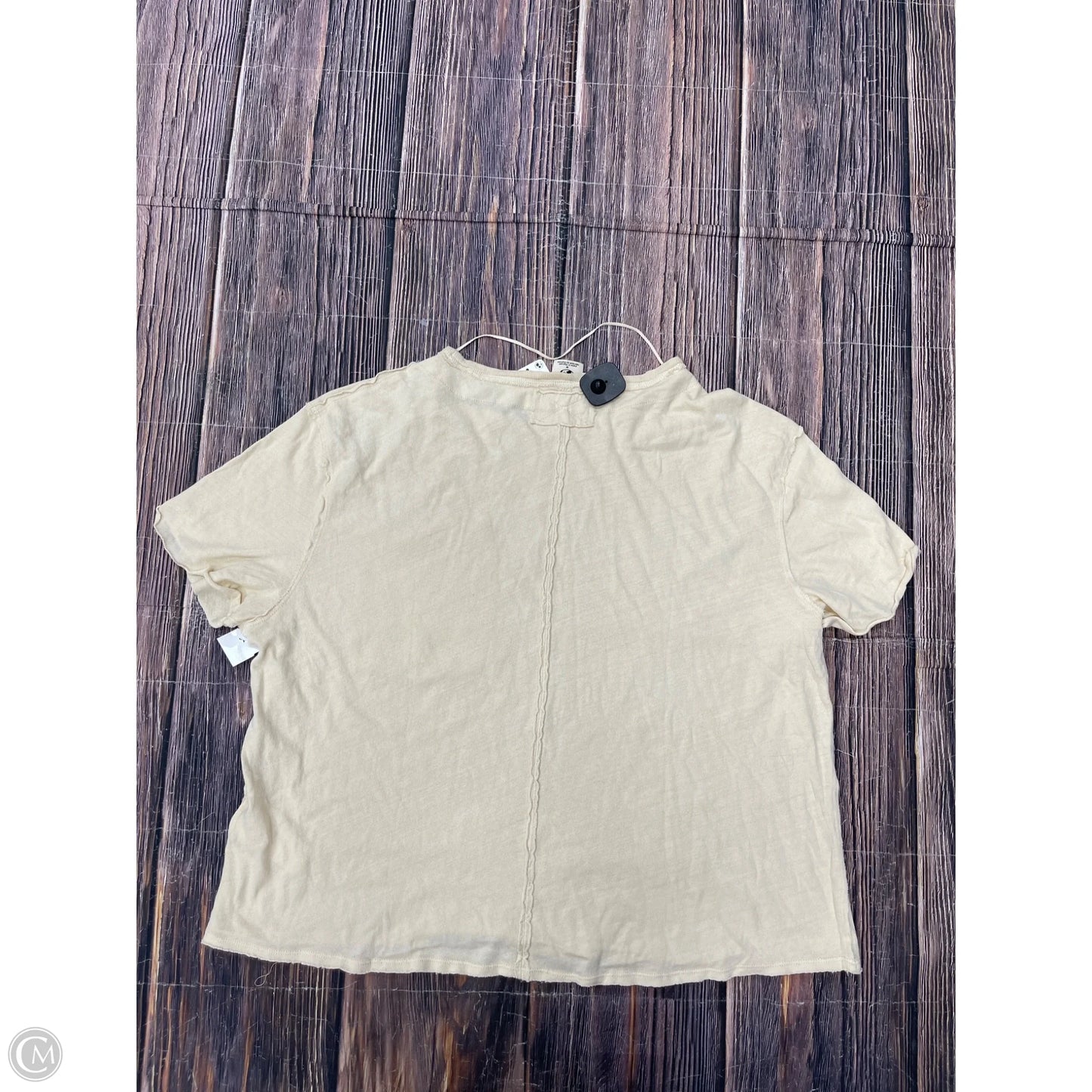 Top Short Sleeve By We The Free In Yellow, Size: M