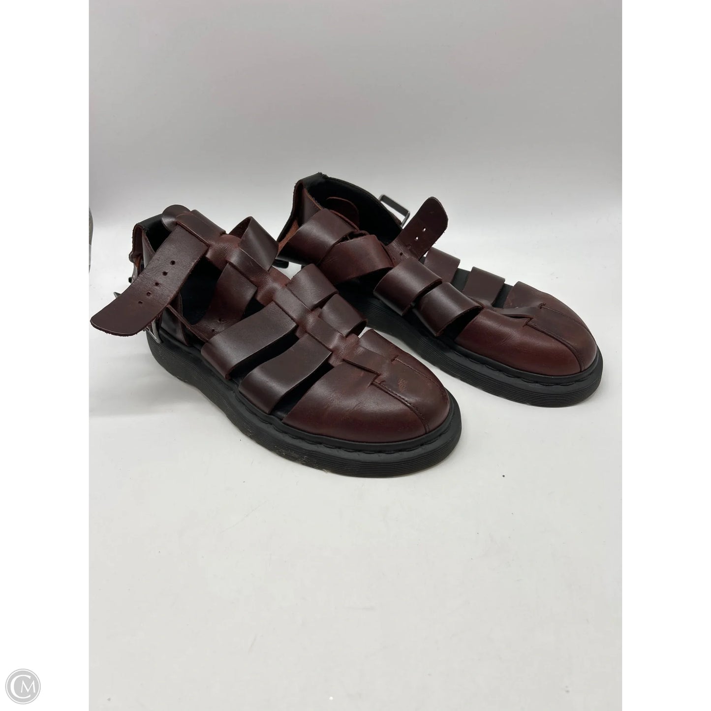 Sandals Flats By Dr Martens In Brown, Size: 9