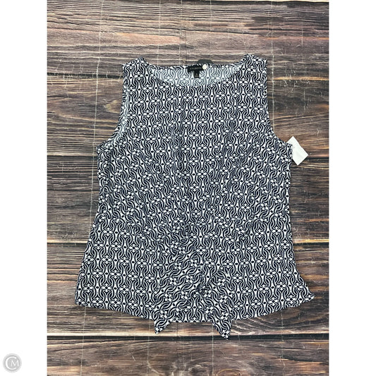 Top Sleeveless By Talbots In Navy, Size: M