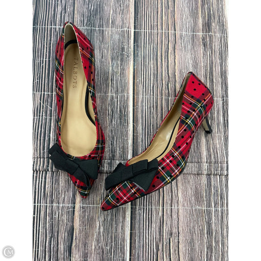Shoes Heels Kitten By Talbots In Red, Size: 7.5