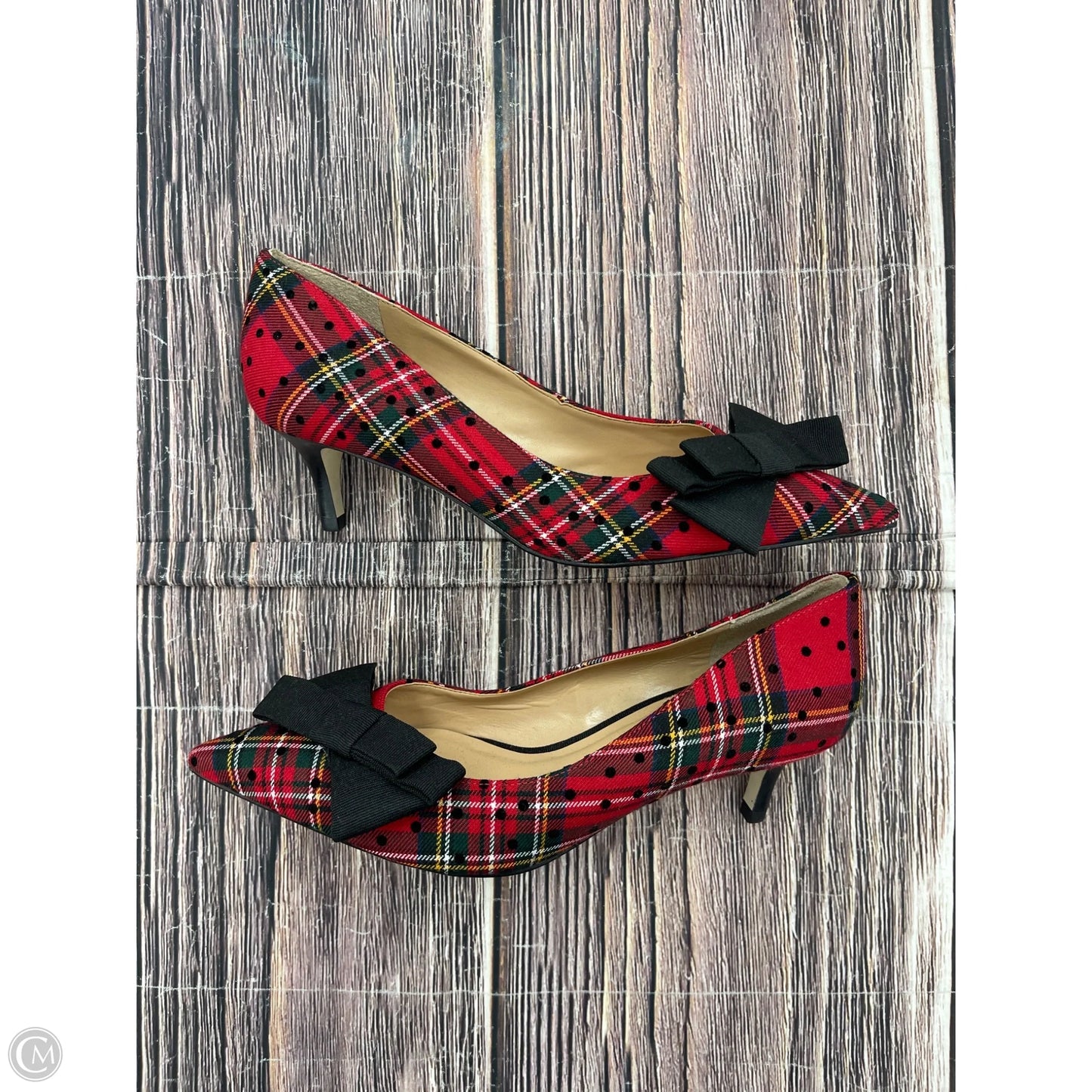 Shoes Heels Kitten By Talbots In Red, Size: 7.5