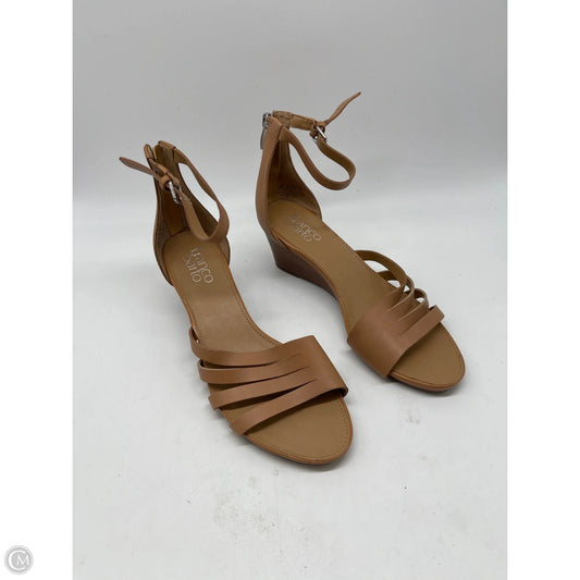 Sandals Heels Platform By Franco Sarto In Tan, Size: 7.5