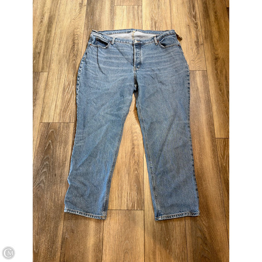Jeans Straight By Old Navy In Blue Denim, Size: 18