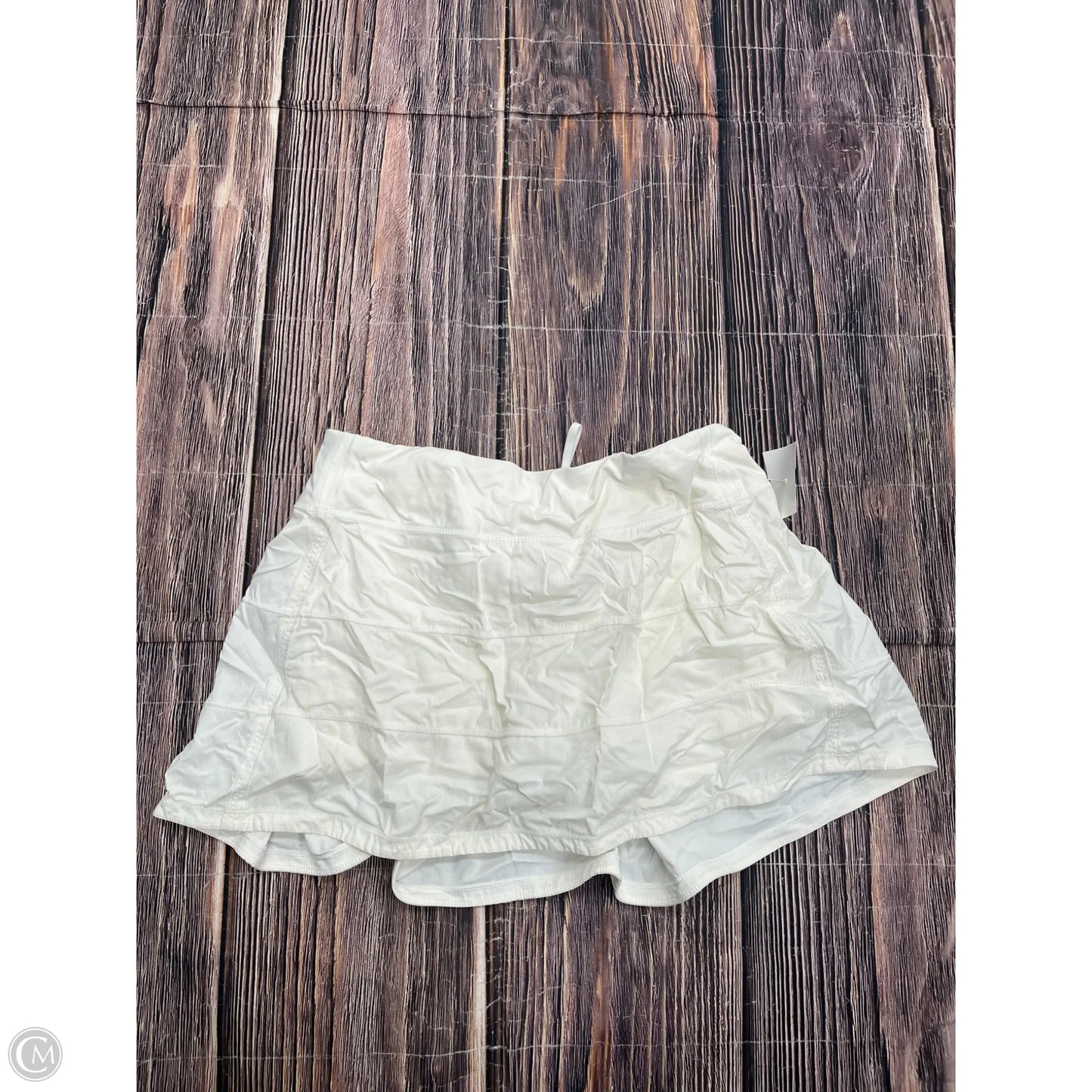 Athletic Skirt By Lululemon In White, Size: 8